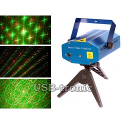 Лазерный проектор Laser stage lighting mini "Космос"