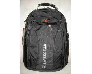 Черный городской рюкзак Swissgear 1802 с разъемами USB