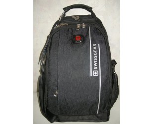 Черный городской рюкзак Swissgear 7603# с разъемами USB
