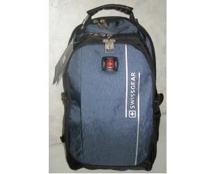 Синий городской рюкзак Swissgear 7603# с разъемами USB