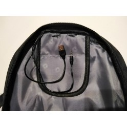 Рюкзак городской 8810-3 Черный с разъемами USB