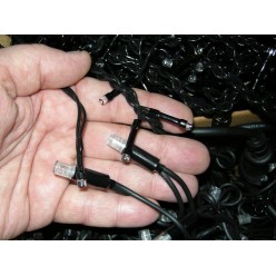 Гирлянда белая бахрома 30-50-70 см 12 метров 500 LED Черный кабель 1,8 мм