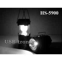 Кемпинговый светодиодный фонарь HS-5900T Мощные аккумуляторные батареи 19x11 см