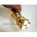 Ручной аккумуляторный фонарь прожектор HL-633-T6 Мощный светодиод Cree T6  3 x 18560 Металлический корпус