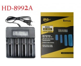 Зарядное устройство для 4-х литиевых аккумуляторов 18650 и 26650 модель HD-8992A