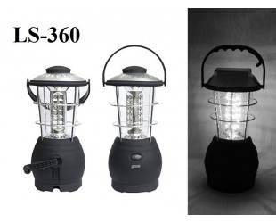 Кемпинговый светодиодный фонарь с динамо Super Bright Led Lantern LS-360 36 led на солнечной батарее