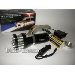 Ручной аккумуляторный фонарь прожектор HL-633-T6 3 x 18560 Черный корпус