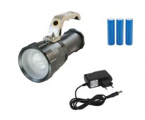Ручной аккумуляторный фонарь прожектор ST-13 Мощный светодиод Cree T6  3 x 18560 Металлический корпус