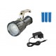 Аккумуляторный ручной фонарь прожектор ST-12 Светодиод Cree XM-L T6 Металлический корпус 3 x 18560 