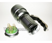 Ручной аккумуляторный фонарь прожектор ST-13 Мощный светодиод Cree T6  3 x 18560 Металлический корпус