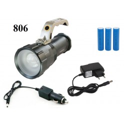 Светодиодный аккумуляторный фонарь прожектор GL-806-T6 Светодиод Cree XM-L T6 3 x 18560