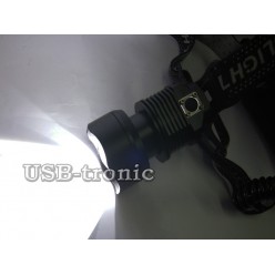 Мощный налобный фонарь HT-837-P90 светодиод XHP90 аккумуляторы 3x18650