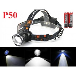 Мощный налобный фонарь YT-P24-P50 светодиод P50 2x18650
