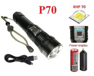 Мощный ручной фонарь YYC-717 светодиод XHP-70 1 аккумулятор 18650 