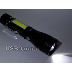 Ручной аккумуляторный фонарь MX-545-T6 светодиоды Cree XML T6 и СOB