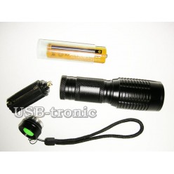 Ручной аккумуляторный фонарик YY-7007 светодиод Cree T6 1 x 18560 Металлический корпус