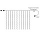 Новогодняя гирлянда "Белый дождь" световой занавес 1.5 х 1.5 метра Прозрачные нитки 12 шт