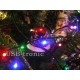 Новогодняя гирлянда на елку нить 25 метров 500 LED Цветные светодиоды Черный провод