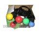Уличная гирлянда Цветные светодиодные шарики 2 см черный провод