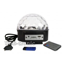 Диско шар Сфера Праздничная LED Magic Ball Light с MP3 плеером (6 цветов)