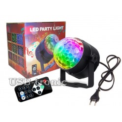 Светодиодный диско шар Led Party Light с микрофоном и пультом 