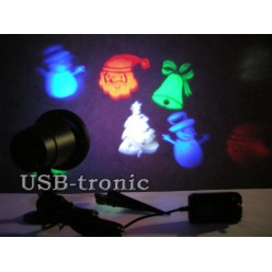 Светодиодный проектор для улицы Новогодние рисунки