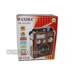 Портативный радиоприемник WAXIBA XB-1054 c радио и mp3 Черный корпус