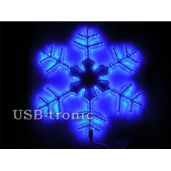 Светодиодная фигура Синяя снежинка 60 см Winner Light