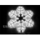 Светодиодная фигура Белая снежинка 60 см Winner Light Дюралайт 10мм