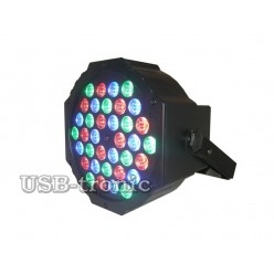 Стробоскоп цветной программируемый 36 LED для дискотеки Flat Par Light 36 Led 