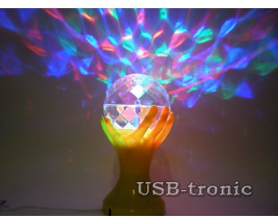 Многоцветная диско-лампа для детских праздников и домашних вечеринок 