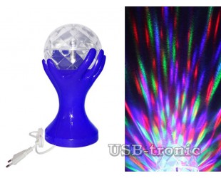 Цветомузыкальная диско лампа с проводом "Кубок победителя"