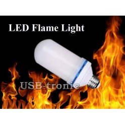 Светодиодная лампа Led Flame Light с эффектом пламени 3D