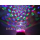 Мини диско-шар цветомузыка для дома LEd Full Color Rotating Lamp 